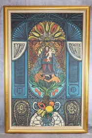 Guido Betancourt (Cuban) Giclée Print on Canvas – Religious Artwork