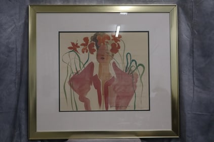 Signed poster by Antonio Lopez(1943-1987, American)
