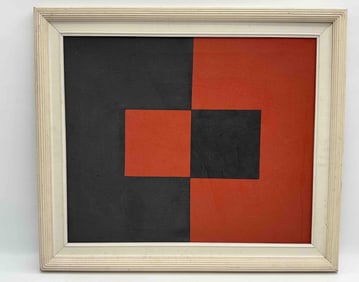 Geometric Abstract by Carmen Herrera (Cuba, 1915-2022) Acrylic on Canvas