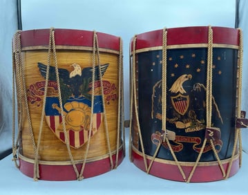 RARE REVOLUTIONARY WAR DRUMS FROM 23RD INFANTRY REGIMENT