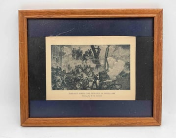 Farragut Forces the Entrance of Mobile Bay" by W. H. Overend.