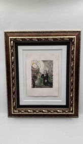 "The Burning Bush" by Marc Chagall (Belarus, 1887-1985) Etching