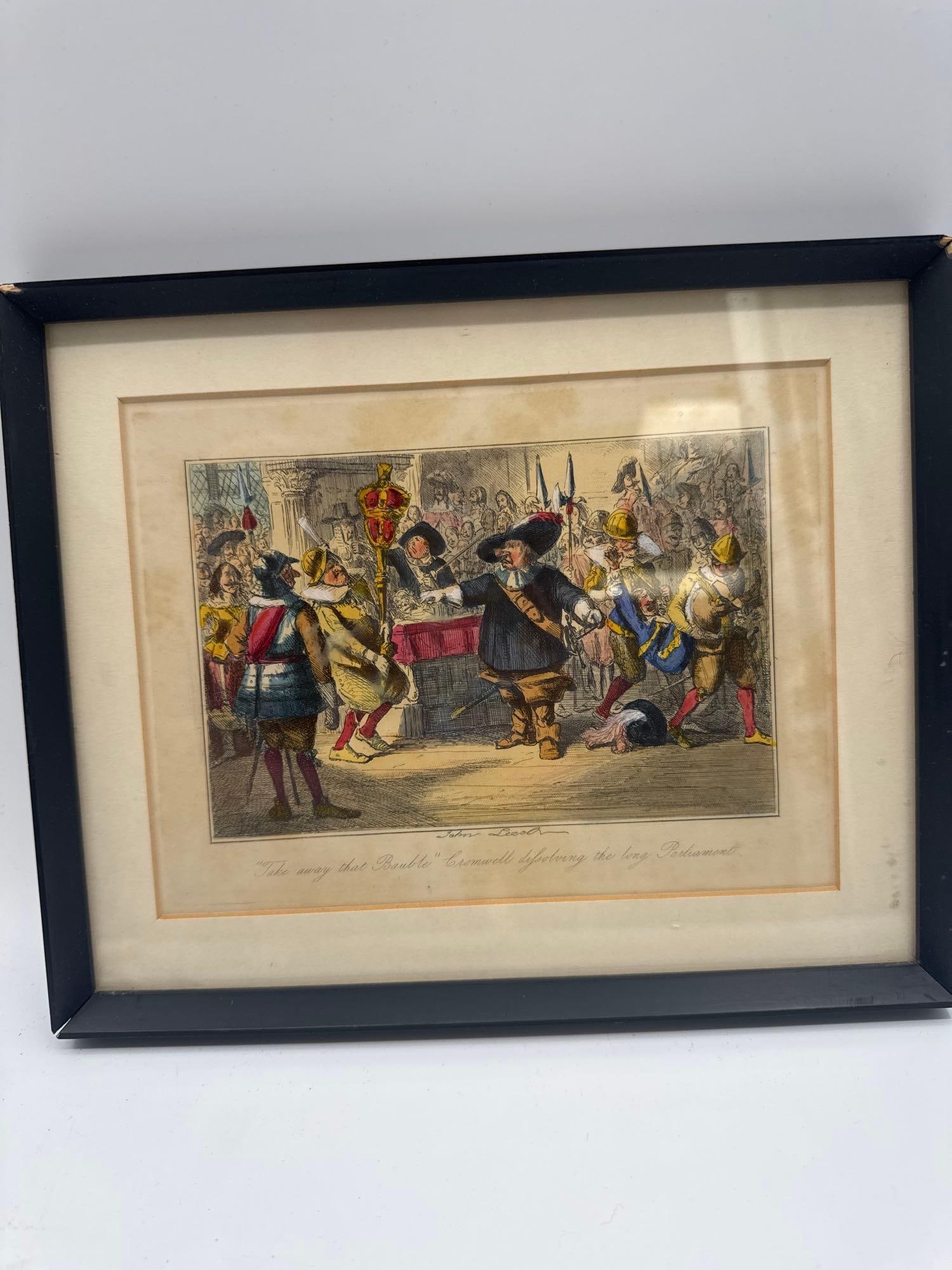 "Take Away That Bauble" by John Leech (England, 1817-1864) Etching (1 of 4)