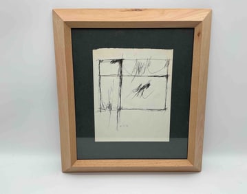 Achille Perilli (Italy, 1927 - 2021)  Ink Drawing