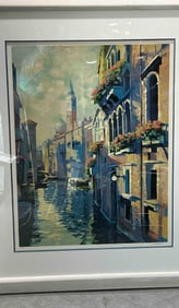 Venice Morning by Howard Behrens (American, 1933-2014) Lithograph