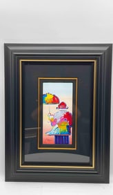 "Umbrella Man" by Peter Max (German/American, b.1937) Serigraph