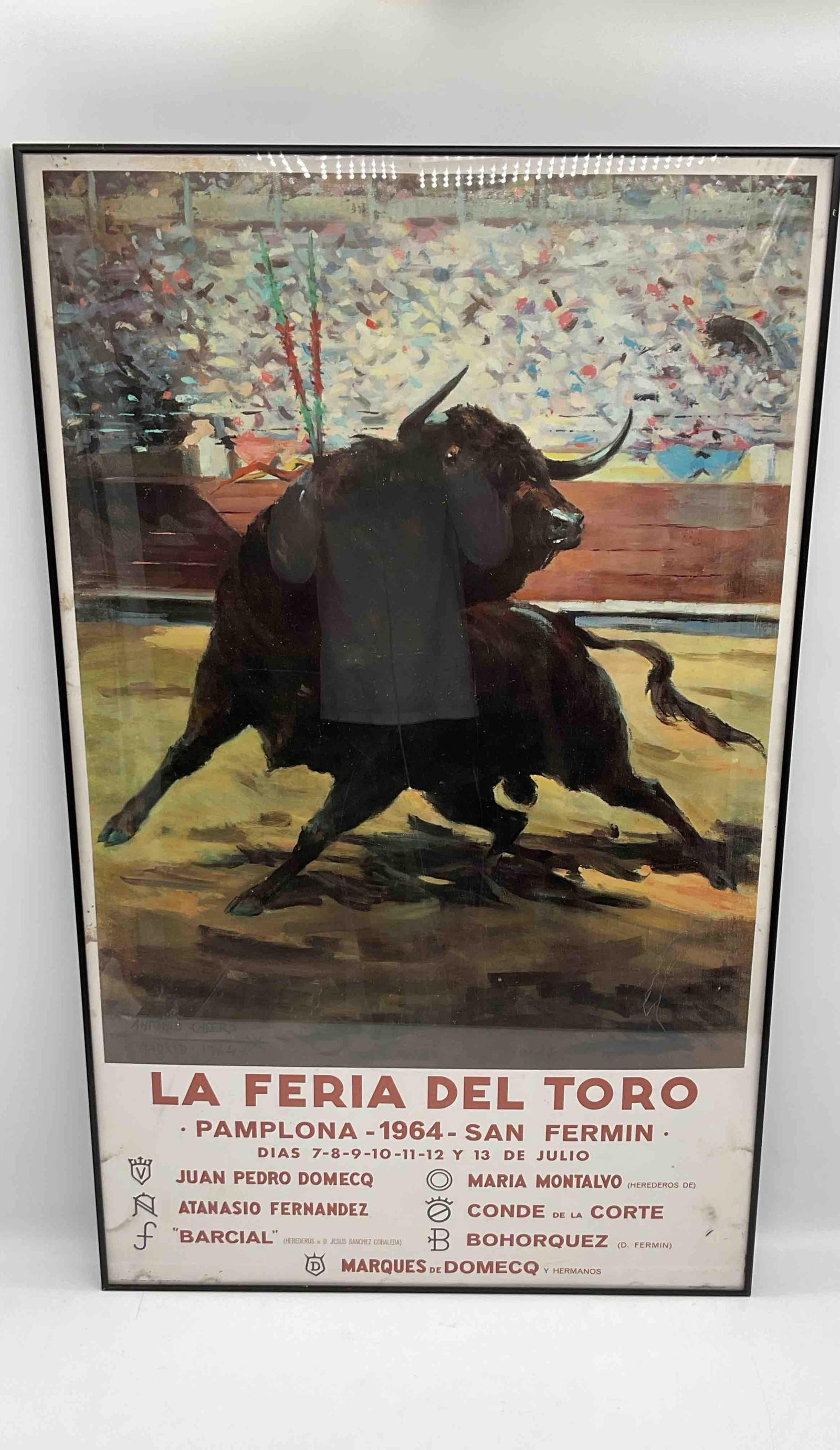 Vintage "La Feria del Toro" (The Bull Fair) in Pamplona, Spain (1 of 4)