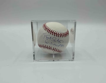 Bret Saberhagen Autographed Baseball