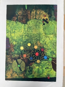 Tree of Life  Kabbalistic Geometry by Aldoll  lithograph