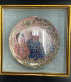 Set of 3 Hand-Painted Porcelain Plates By Edna Hibel