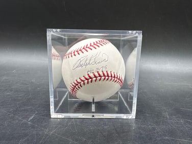 Ralph Kiner Signed Baseball 1975 HOF JSA