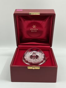 Steuben Glass Paperweight in Box