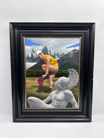 The Gaze of Adonis (Harry Hall)' by Ross Watson (Australia, 1962) Oil on Board