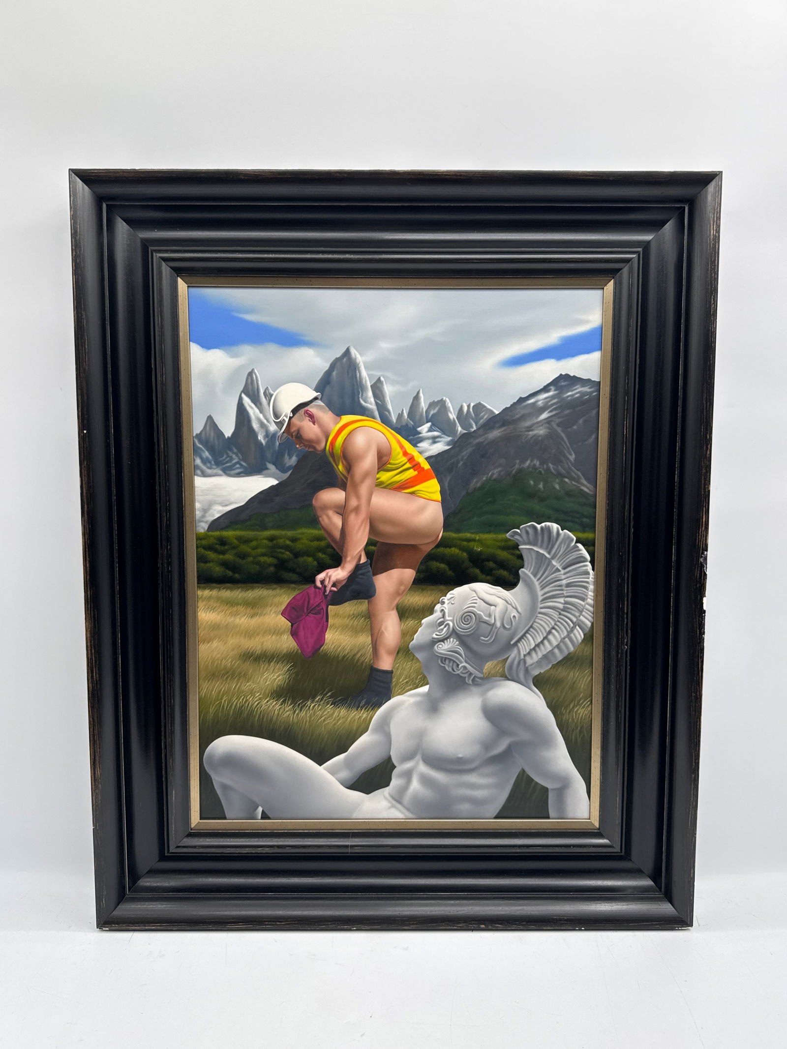 The Gaze of Adonis (Harry Hall)' by Ross Watson (Australia, 1962) Oil on Board (1 of 4)