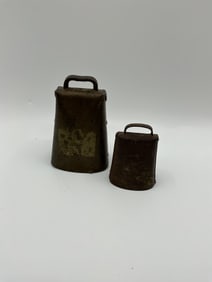 Two Vintage Cow Bells