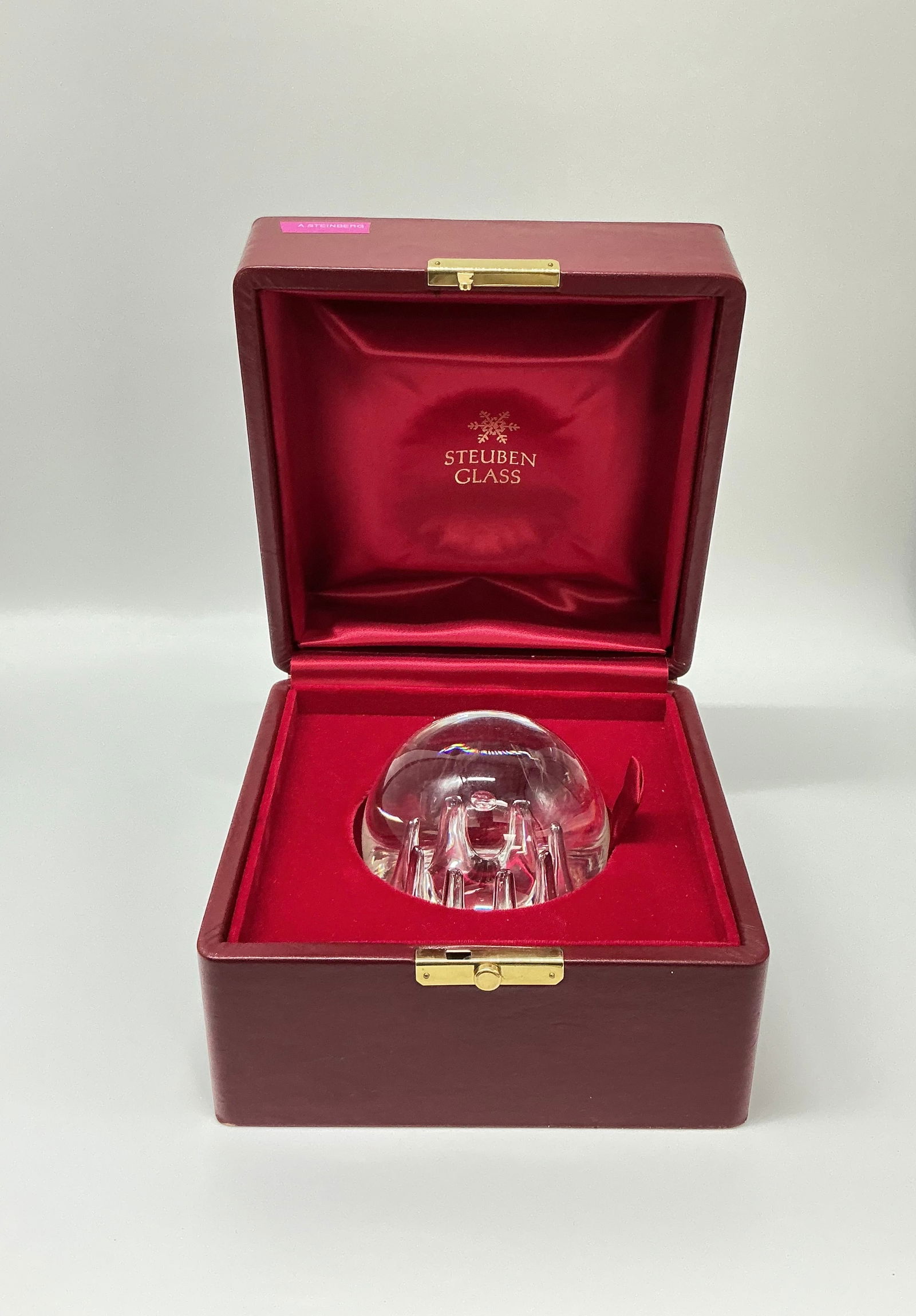 Steuben Glass Paperweight in Box (1 of 7)