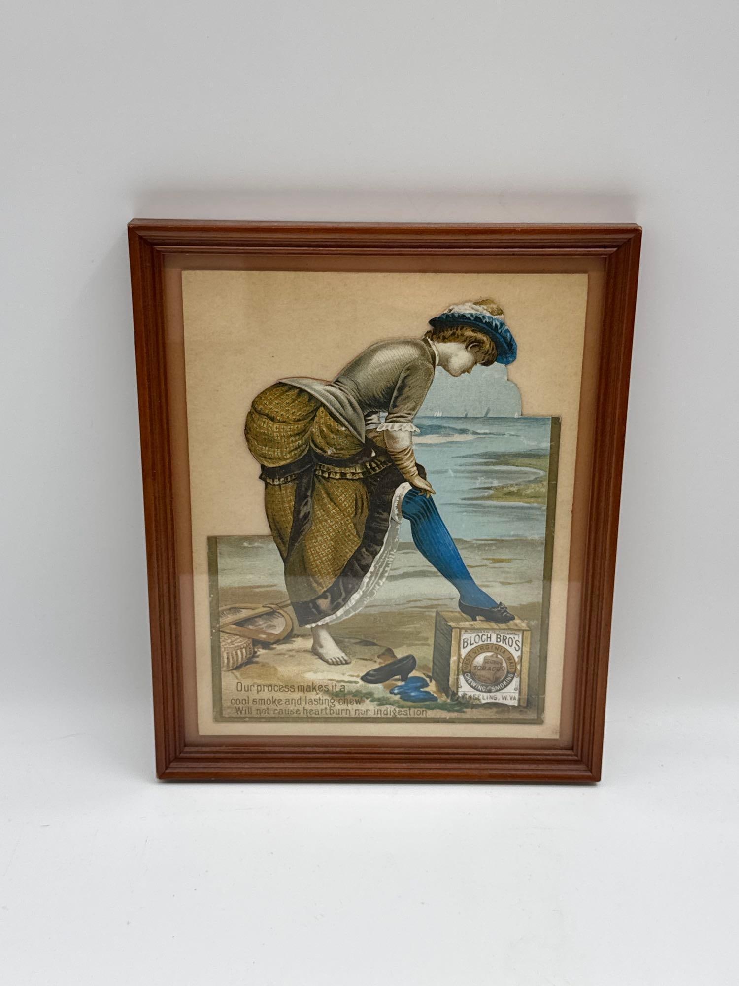 Antique Bloch Bros. Tobacco Advertising Print (1 of 3)