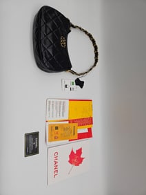 Chanel Quilted Black Leather Shoulder Bag
