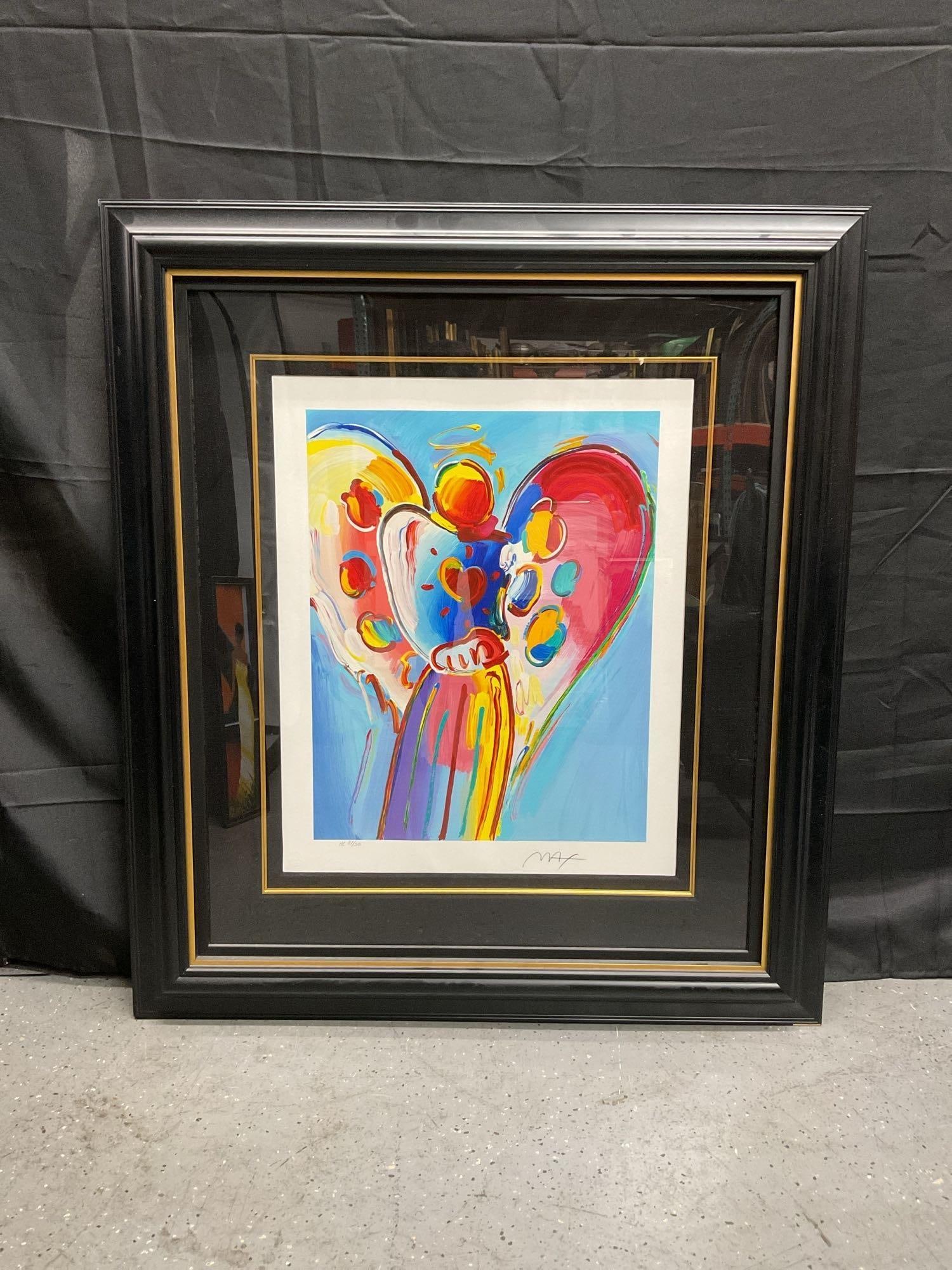 Angel with Heart by Peter Max (German/American, b.1937) Serigraph (1 of 5)