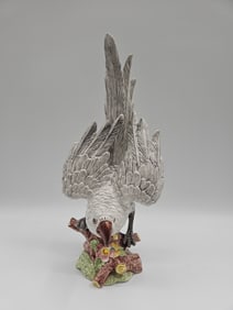 Italian Porcelain Parrot Figurine on Branch