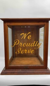 Vintage I.B.C. Cream Bread Display Case
