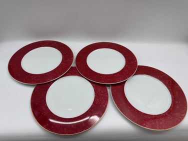 Guy Degrenne Folia Carmin Plates (Set of 4)