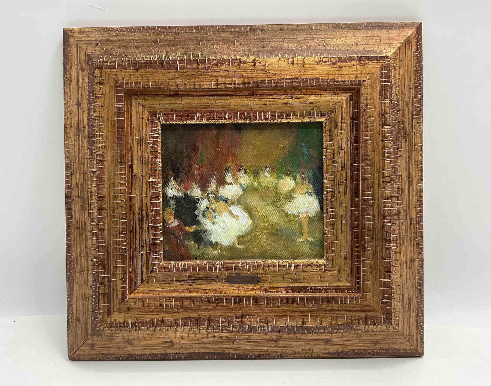 Ballet Rehearsal by Gabriel Spat (American, 1890-1967) Oil on Board (1 of 3)