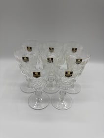 Set of Eight Edinburgh Crystal Wine Glasses