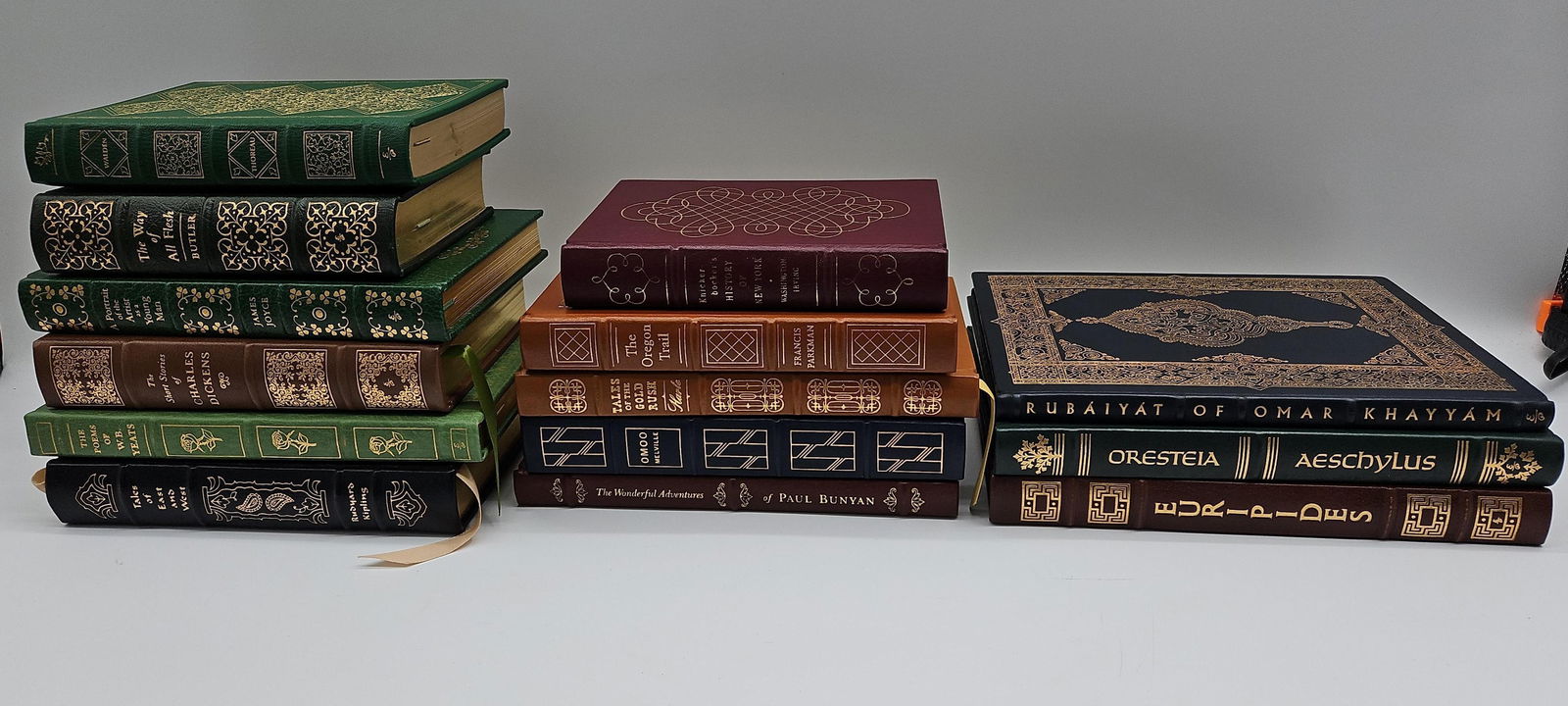 Lot of Decorative Leather-Bound Books – Thoreau, Dickens, Kipling, Joyce, and More (1 of 7)