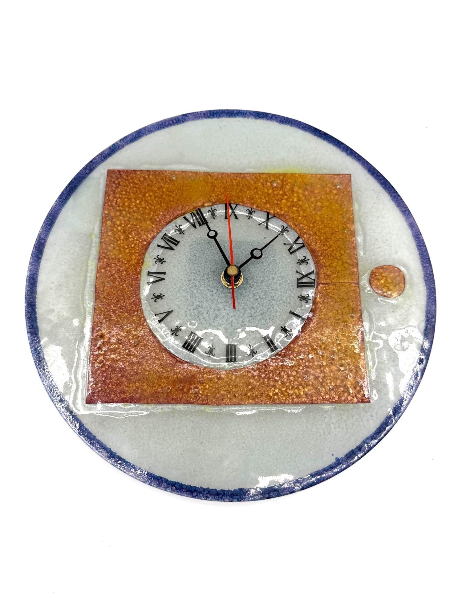 Fused Glass Wall Clock by Hanna Bahral (1 of 3)
