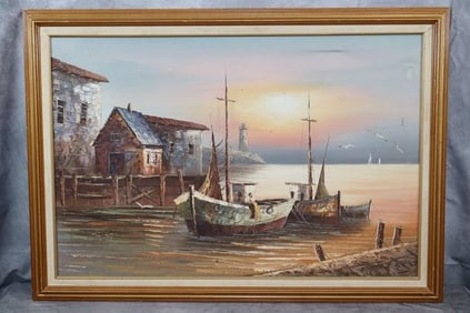 "Golden hour" signed Max Savy