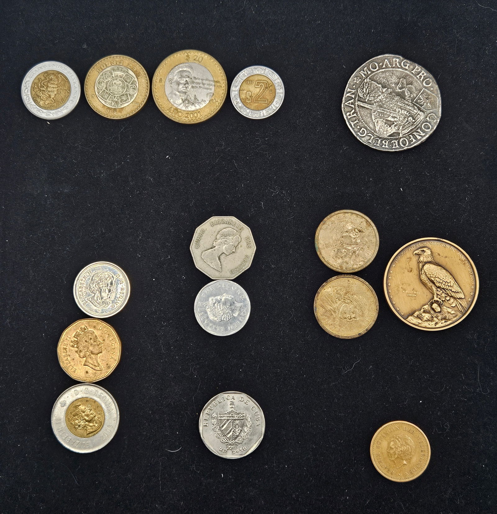 Collection of World Coins – Canada, Mexico, Cuba, United States, and East Caribbean States (1 of 2)