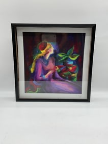 Lady with Berries by Itzchak Tarkay