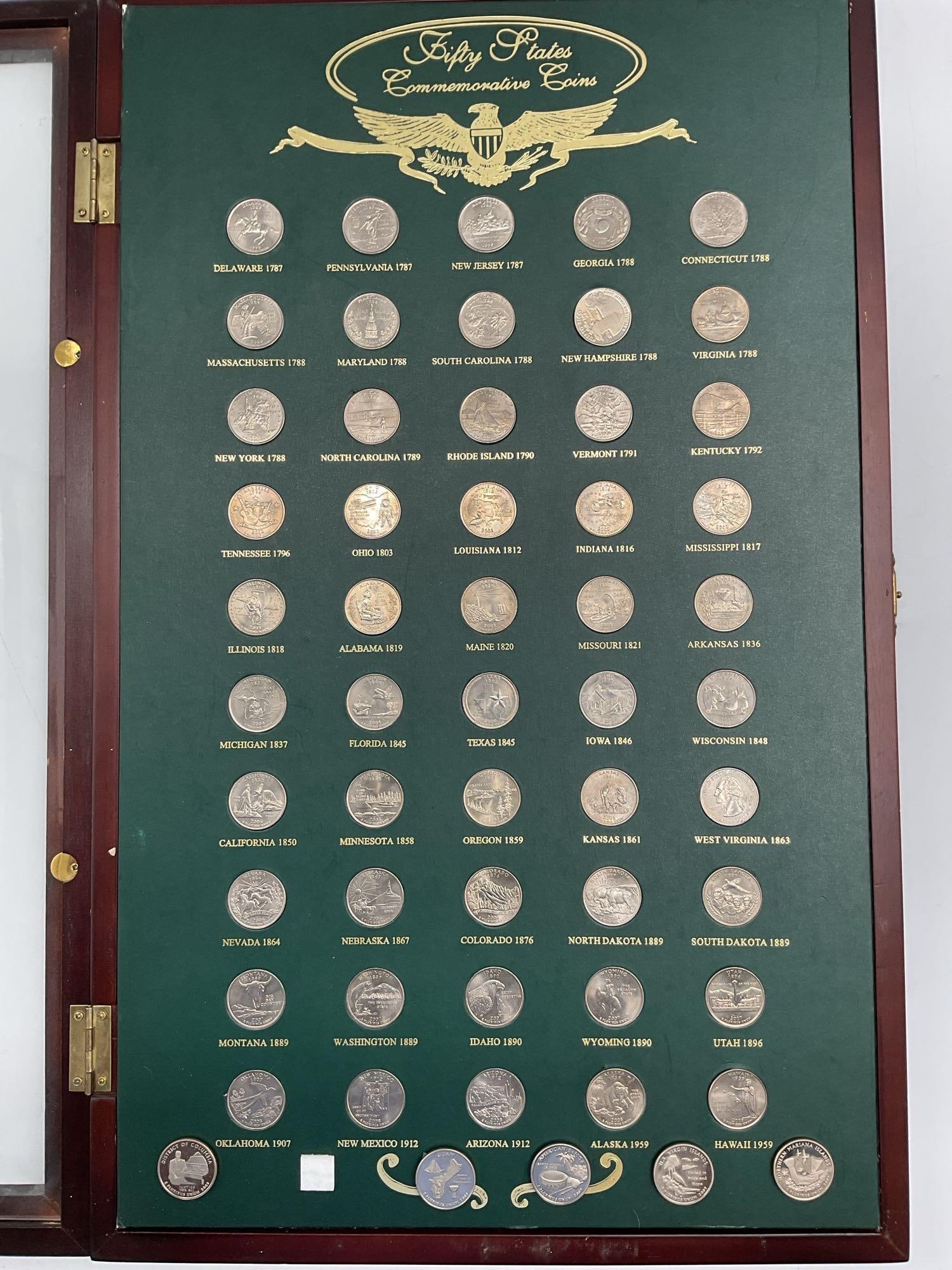 Fifty State U.S. Quarters Commemorative Framed Set (1 of 3)