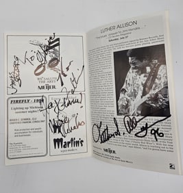 Luther Allison Signed 1996 Firefly Festival Program