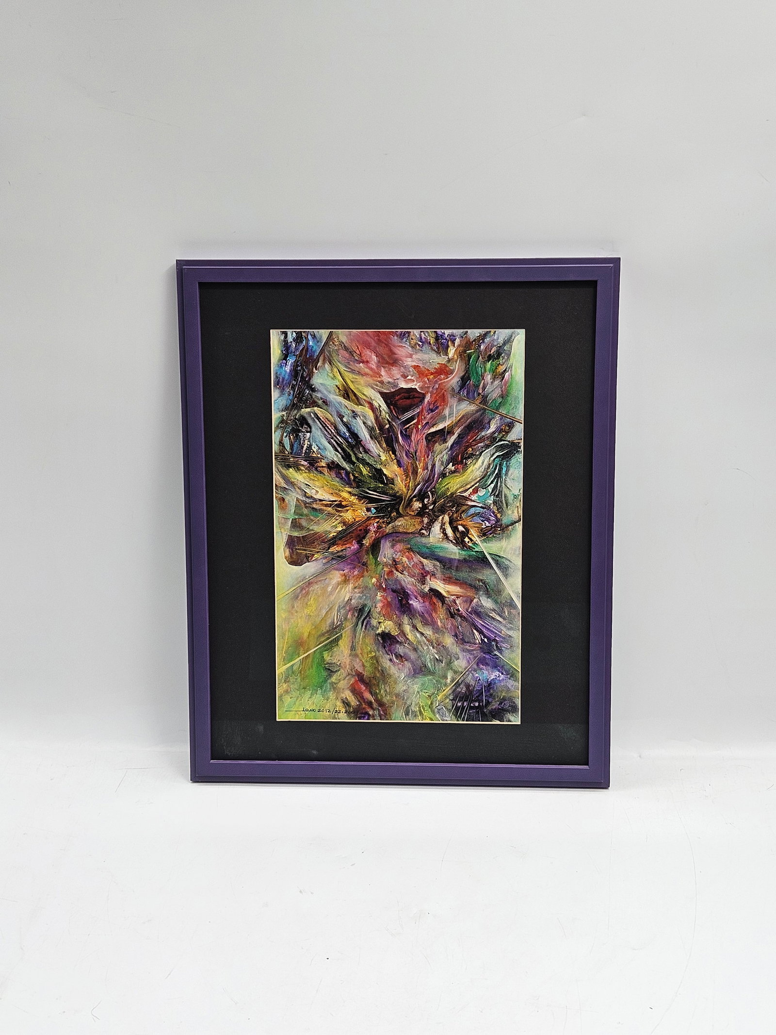 Abstract art: An abstract artwork signed by Jano. Dimensions: H21in L17in