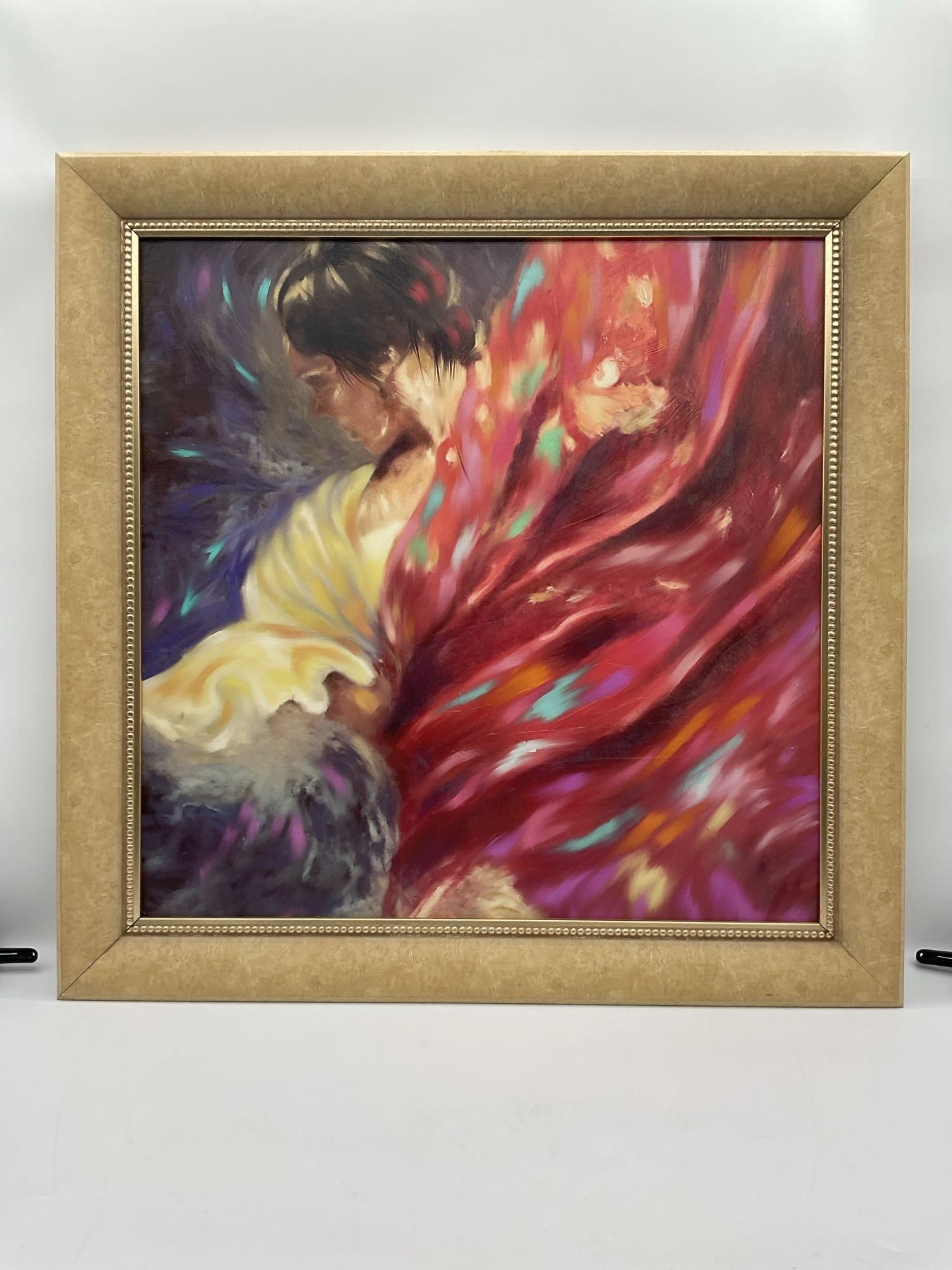 Vibrant dance  oil on canvas (1 of 2)