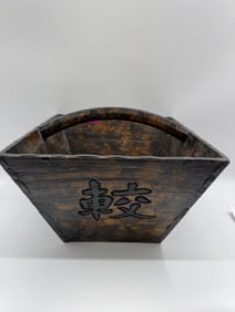 Antique Chinese Elm Wood Container, Shanxi Origin, c. 1850-1880