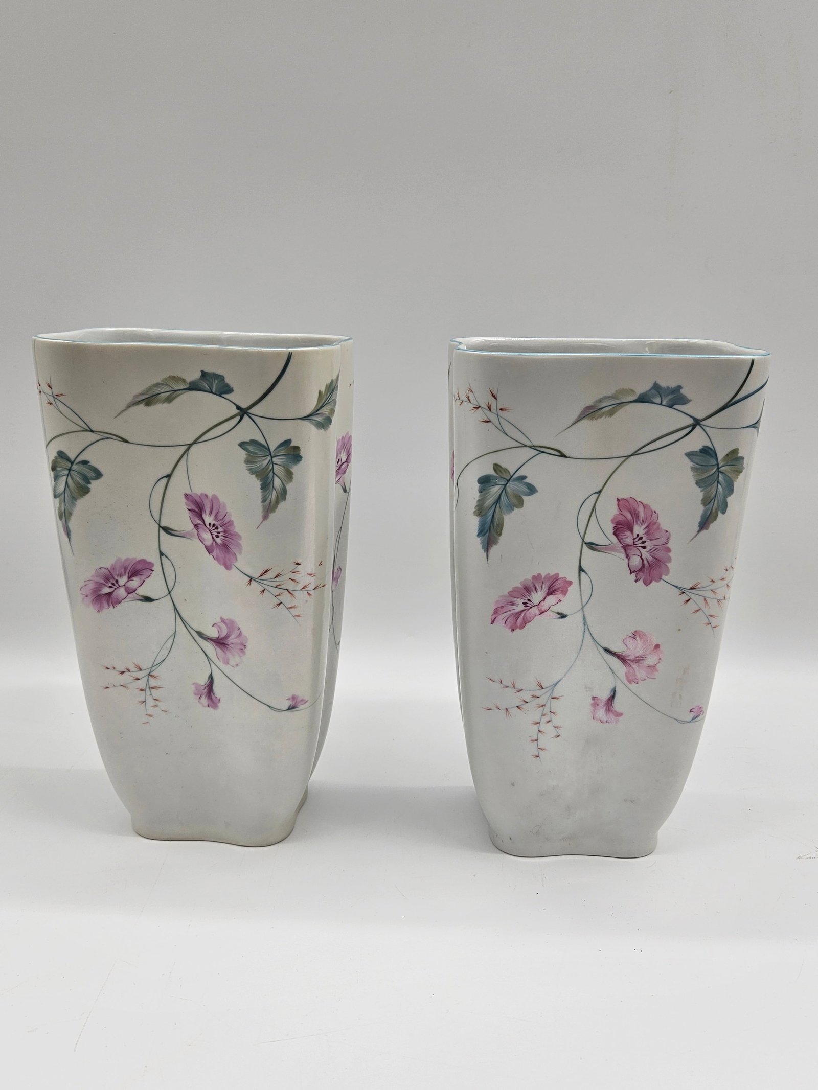 Pair of Rosenthal Hand-Painted Floral Porcelain Vases (1 of 7)