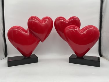Sculptures of hearts