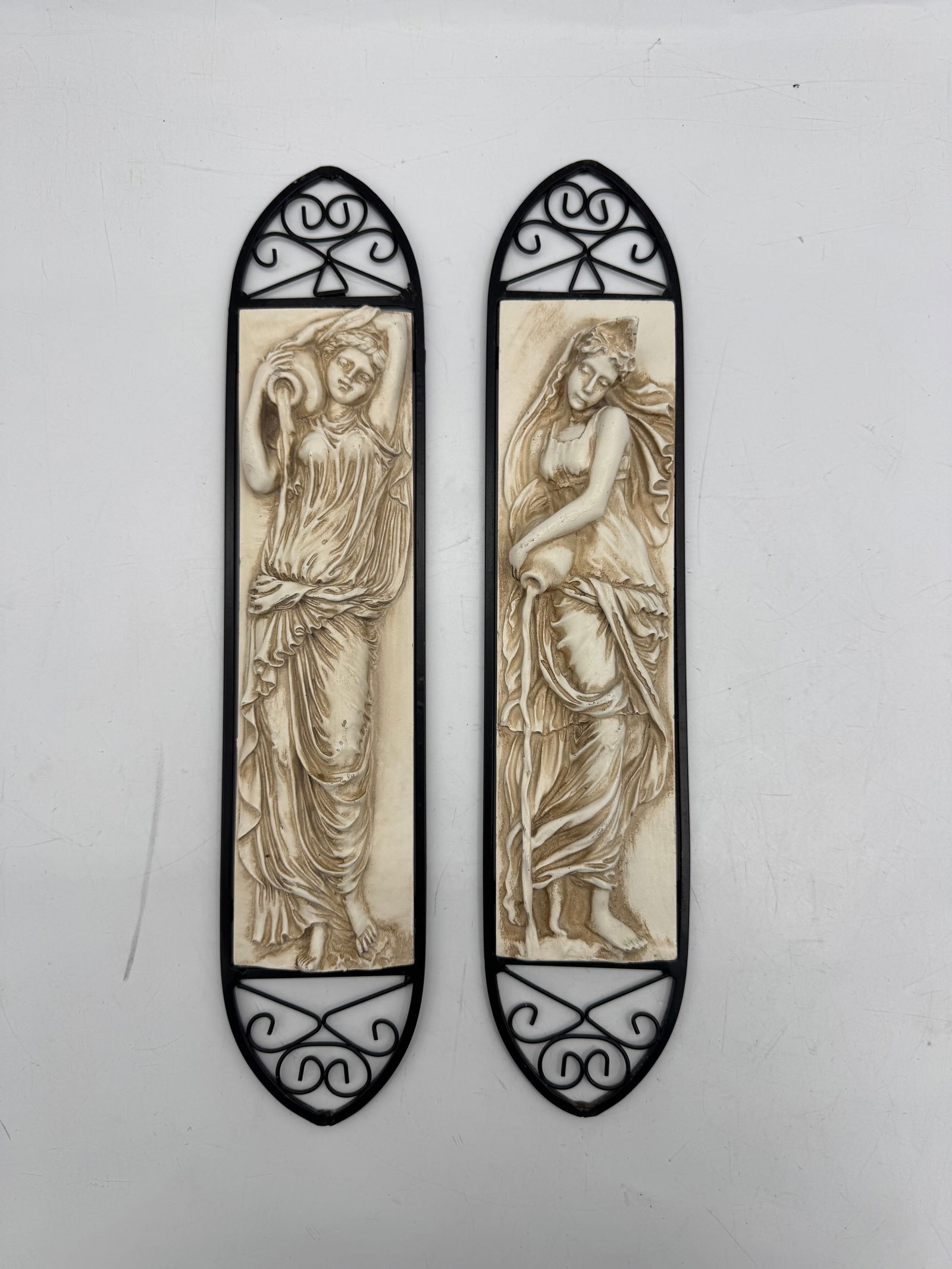 Pair of Wall Plaques with Classical Figures (1 of 3)