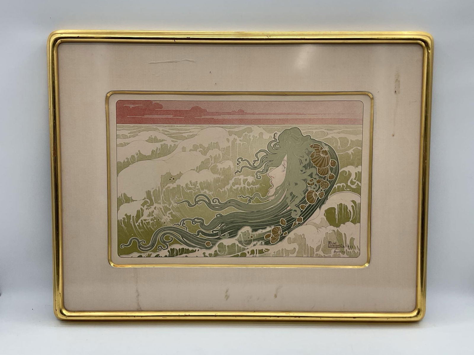 Henri Privat-Livemont (Belgium, 1861-1936) Color Lithograph (1 of 4)