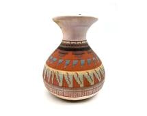 Handmade Navajo Pottery Vase by V Woods