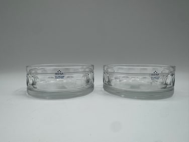 Pair of Irena Lead Crystal Bowls