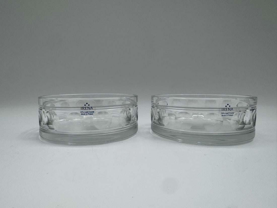 Pair of Irena Lead Crystal Bowls (1 of 3)