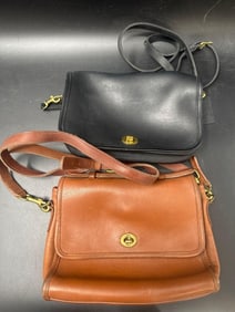 2 Genuine Leather Coach Bags