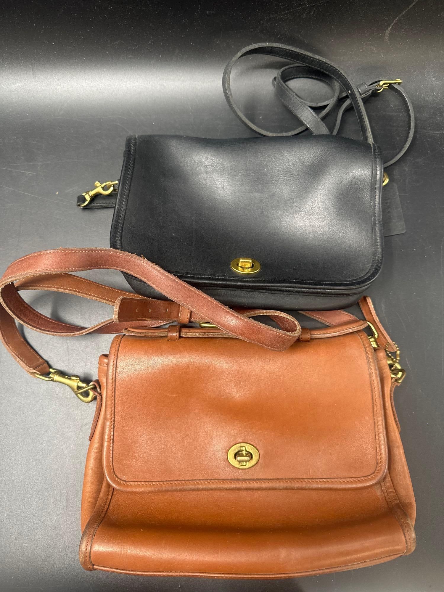 2 Genuine Leather Coach Bags (1 of 8)