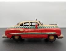 1950s Vintage Tin Lithographed Battery-Operated Taxi by Marusan, Japan