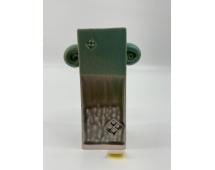 Midcentury Modern Scroll Handle Vase - Signed, Artist Unknown