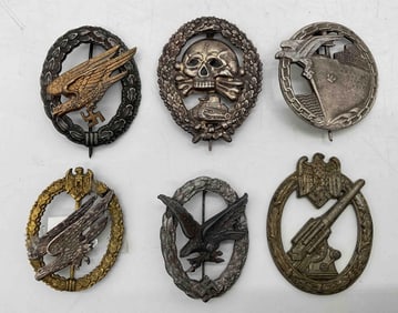 Collection of WWII German Military Badges and Awards.